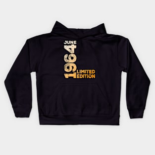 60Th 1964 June 60 Year Kids Hoodie